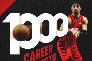 kaiyun-开拓者官推晒图：阿夫迪亚生涯总助攻数突破1000次大关